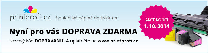 Dopravné zdarma na www.printprofi.cz