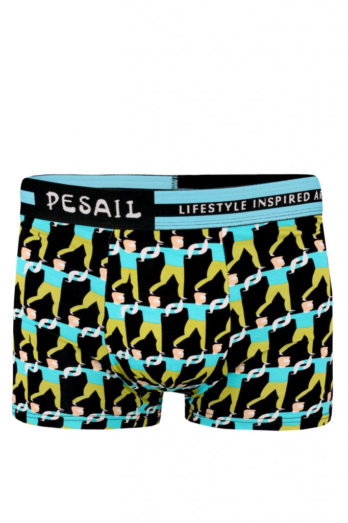 Lifestyle Art bavlněné veselé boxerky MPC85699 - 2ks modrá L