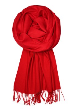 Lenia red luxusní šála kašmírová H816K červená