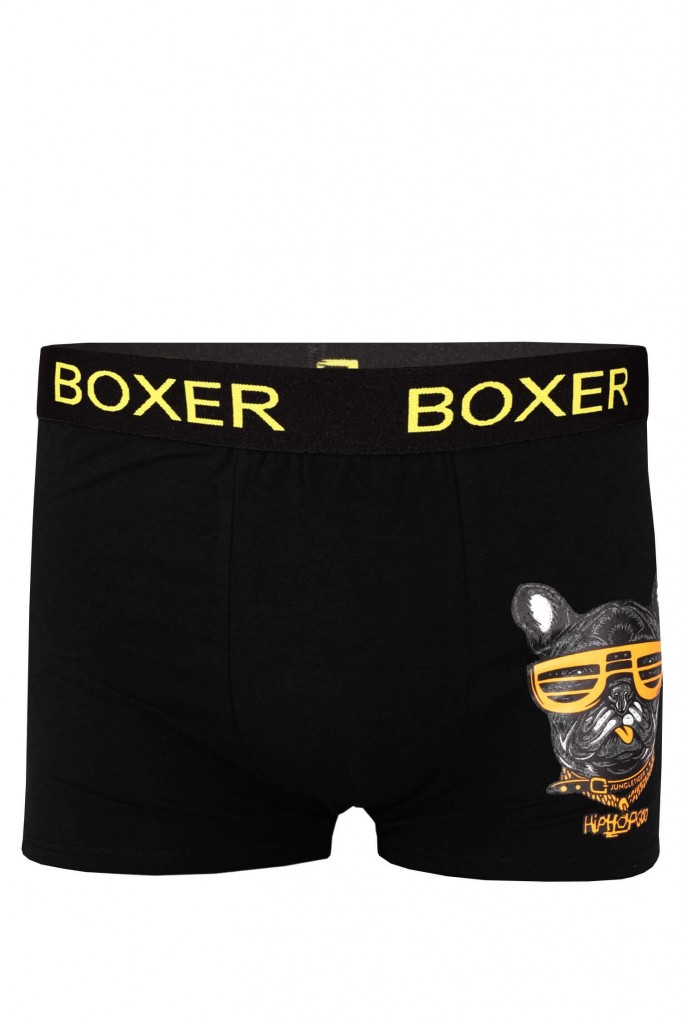 Boxer pánské bavlněné boxerky potisk JM 629 3bal.