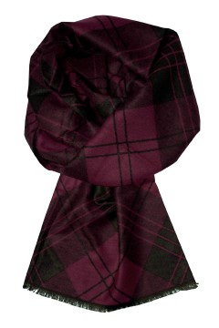 Charles red pánská elegantní šála ke kabátu vínová