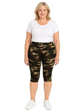 Army 3/4 maskované legíny s kapsami 7771-15
