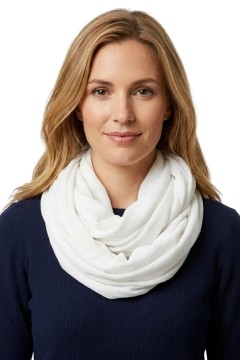Heidi White jemná šála - tunel bílá