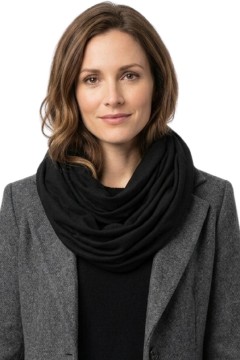 Heidi Black jemná šála - tunel černá