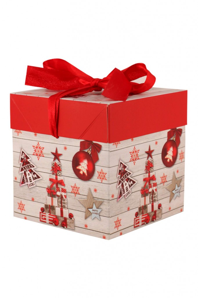 Vánoční dárková krabička velká 20 cm