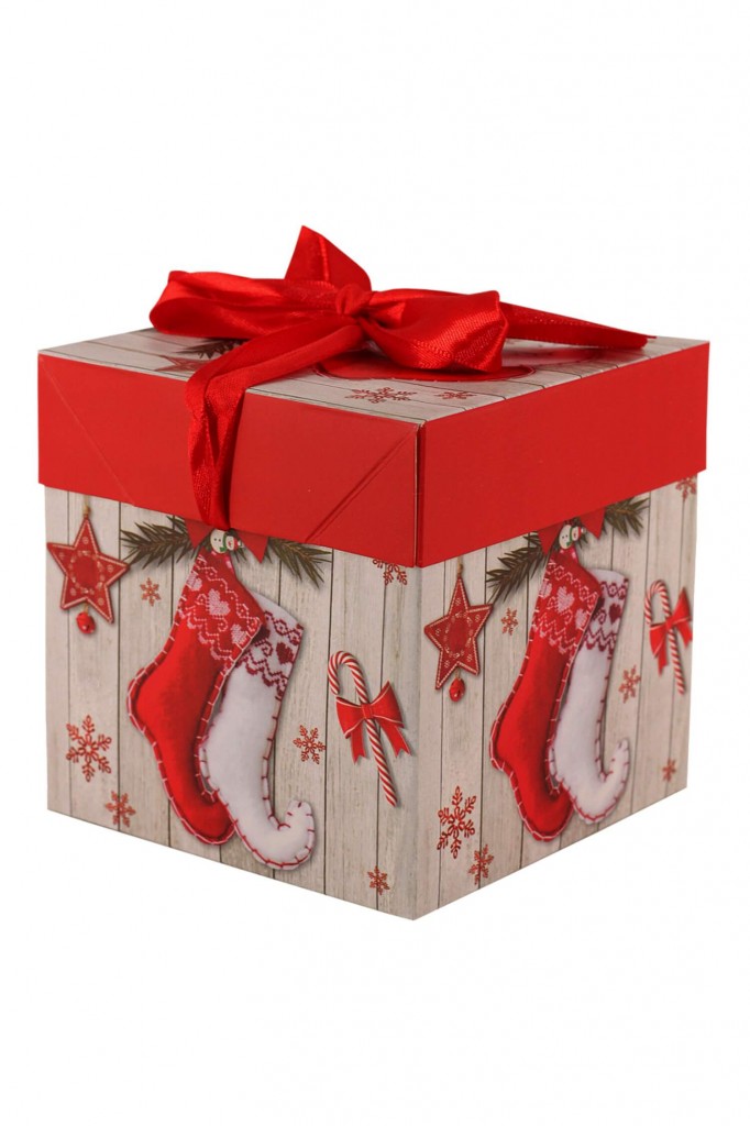 Vánoční dárková krabička velká 20 cm