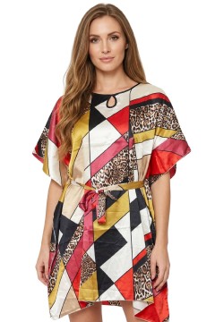 Lonie šaty na pláž kaftan SD-03 vícebarevná