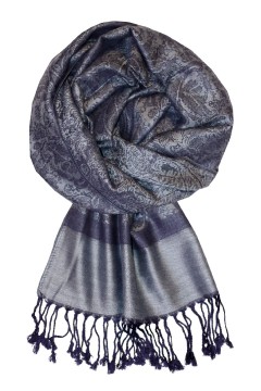 Jizera šála cashmere tmavá CHZ-6