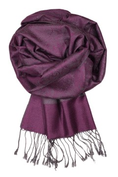 Roma kašmírová šála pro ženy_107 tmavě fialová
