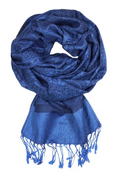 Florencie pašmína šála_118 šedomodrá