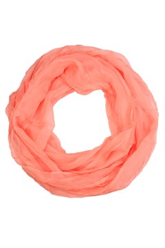 Lehká jednobarevná dutá šála - Dotek lehkosti světle růžová