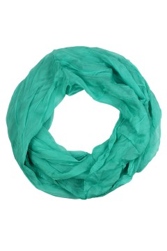 Lehká jednobarevná dutá šála - Dotek lehkosti petrolejová