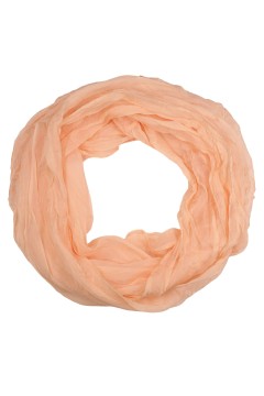 Lehká jednobarevná dutá šála - Dotek lehkosti béžová