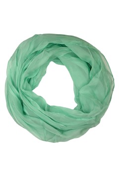 Jednobarevná kruhová šála - Dotek lehkosti světle zelená