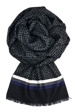 Lord pánský šál ke kabátu tmavě šedá