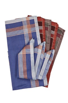 Pánský kapesník tmavý 6 ks - Klasik vícebarevná