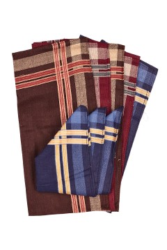 Tmavý pánský kapesník z bavlny 6 ks - Premium vícebarevná