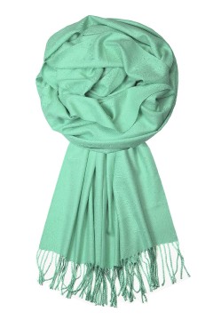 Lenia luxusní zimní šál kašmír H816K světle zelená
