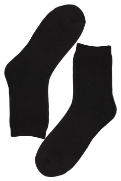 Bavlněné froté ponožky thermo DM1000C - 3 páry černá 40-44