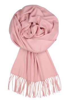 Lužnice dámská kašmírová šála – jednobarevná 105_16A světle růžová
