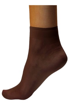 Mikrovlákno ponožky tmavohnědé 60DEN