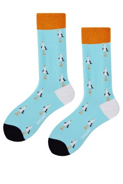 Racek veselé ponožky unisex vysoké 047