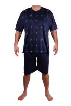 Pyžamo pánské krátký rukáv Mirek - 2-OGC-TO-33