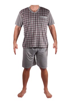 Pánské pyžamo s krátkým rukávem a krátkými nohavicemi Leoš