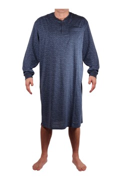 Pánská noční košile bavlněná dlouhý rukáv Petr MP-3692