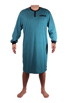 Pánská noční košile bavlněná dlouhý rukáv Jakub MP-3691