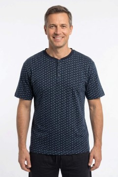 Bavlněné pánské pyžamo krátký rukáv Otmar 2451