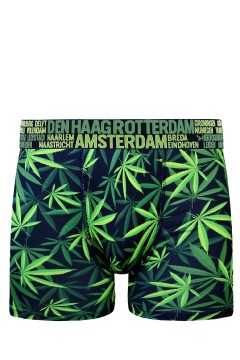 Pánské boxerky Cannabis Weed - marihuana zelená L