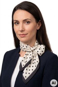 Christelle šátek letuška s puntíky JK-209