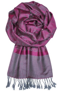 Arika Purple kašmírová šála