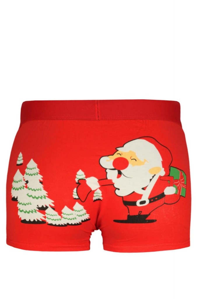 Santa vánoční boxerky červená XXL