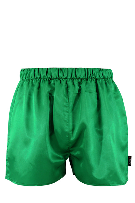 Cool Atila pánské saténové trenýrky zelená velikost: XL