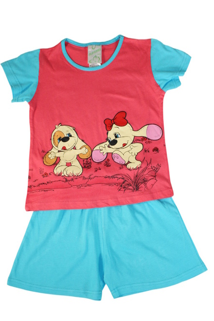 Fifinka - dívčí pyžamo červená velikost: 1-2 roky