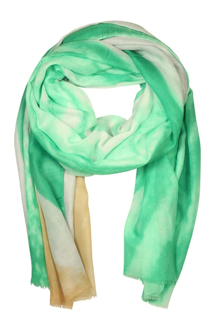 Meradiso green obdélníkový šátek B1945 zelená