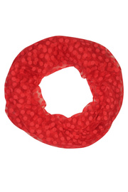 Bariga červená kruhová šála