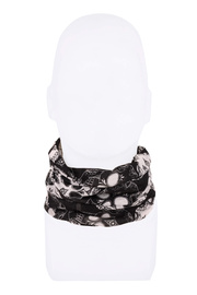 Lebky černobílé - multifunkční šátek nákrčník