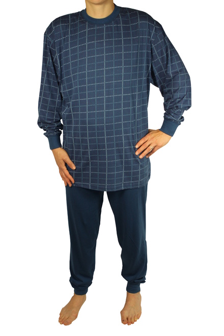 Beny bavlněné pyžamo pro pány světle modrá velikost: 3XL