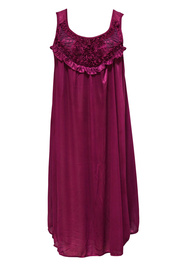 Jarmilka violet elegantní dámská dlouhá košile bez rukávů 1101