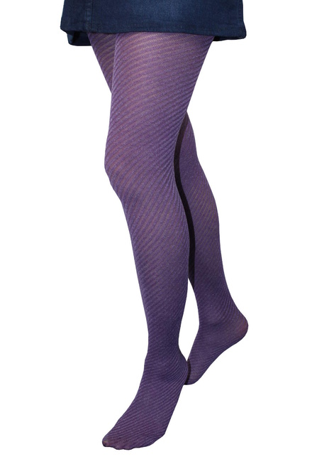 Midday 60 DEN - punčochové kalhoty fialová velikost: L
