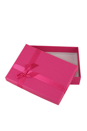 Tmavě růžová dárková krabička 10 x 14 cm