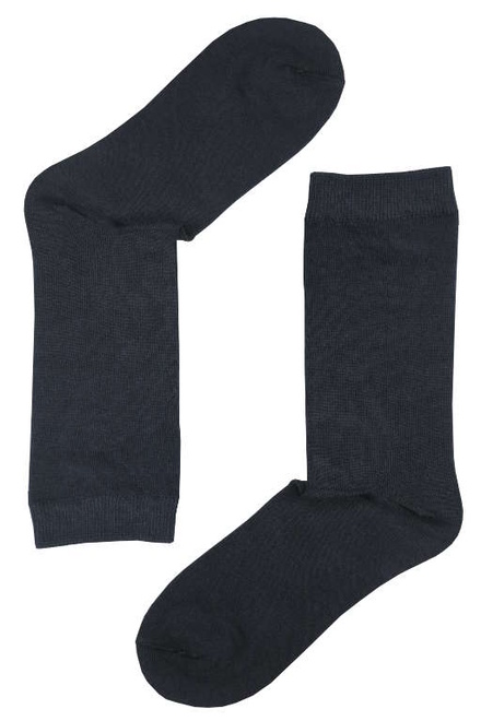Dámské jednobarevné bambusové ponožky černá velikost: 35-38