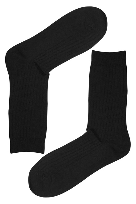 Zdravotní pánské ponožky bambus Z101C-1 - 3Pack černá velikost: 43-47