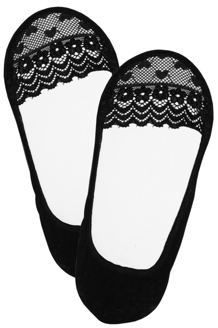 Krajkové neviditelné ponožky YS011 - 4 páry vícebarevná velikost: 35-38