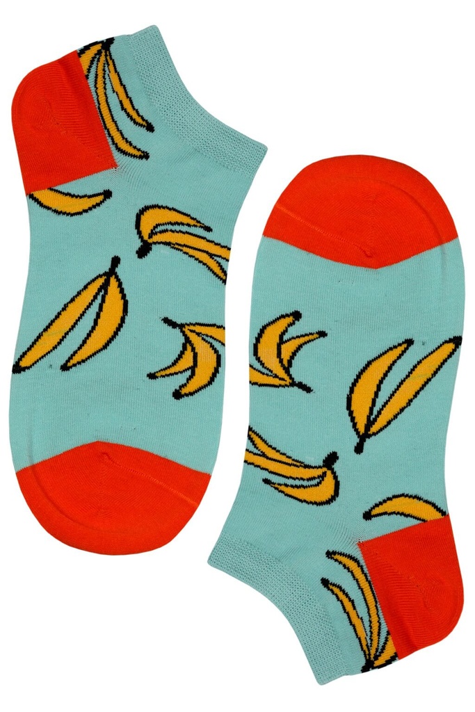 Crazy Banana kotníčkové bavlněné ponožky ECC2001