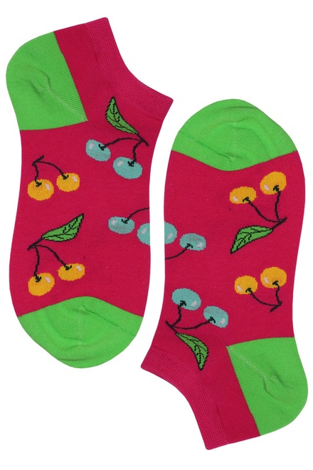 Crazy Cherries kotníčkové bavlněné ponožky ECC2001