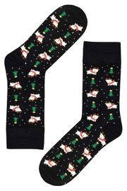 Pánské veselé ponožky AuraVia Vánoce v lese